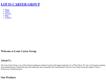 Tablet Screenshot of louiscartergroup.com